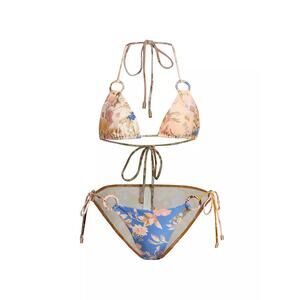 Zimmermann August Floral Ring Tie Bikini - XS